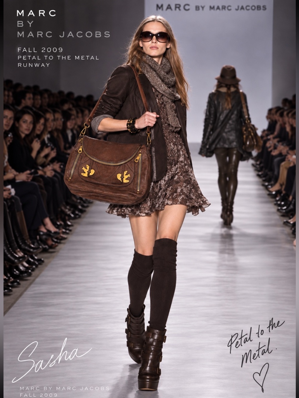 🤎✨ MARC BY MARC JACOBS Petal to the Metal Sasha F09 Marsh Brown ✨🤎